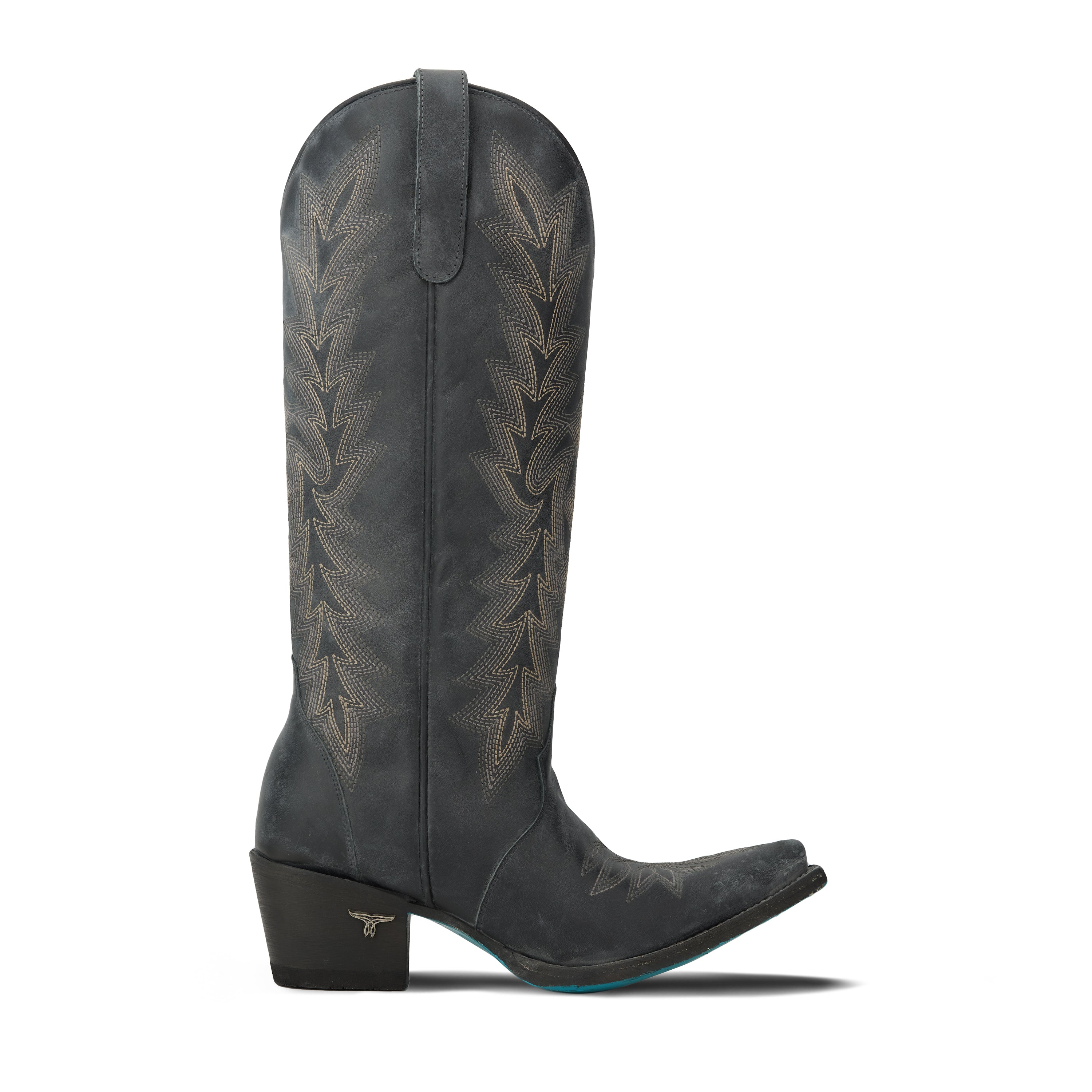 Off the Record Boot - Distressed Jet Black**FINAL SALE** Ladies Boot Western Fashion by Lane