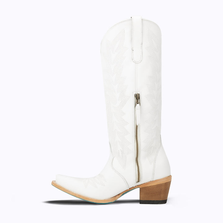 Off the Record - Matte White Ladies Boot  Western Fashion by Lane