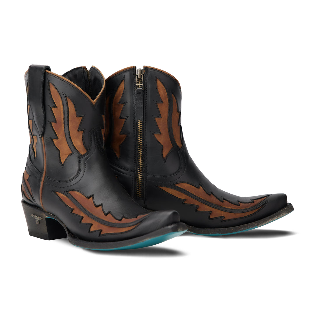 Walk the Line Bootie - Jet Black **Final Sale** Ladies Bootie  Western Fashion by Lane