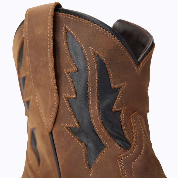 Walk the Line Bootie - Burnt Caramel **Final Sale** Ladies Bootie  Western Fashion by Lane