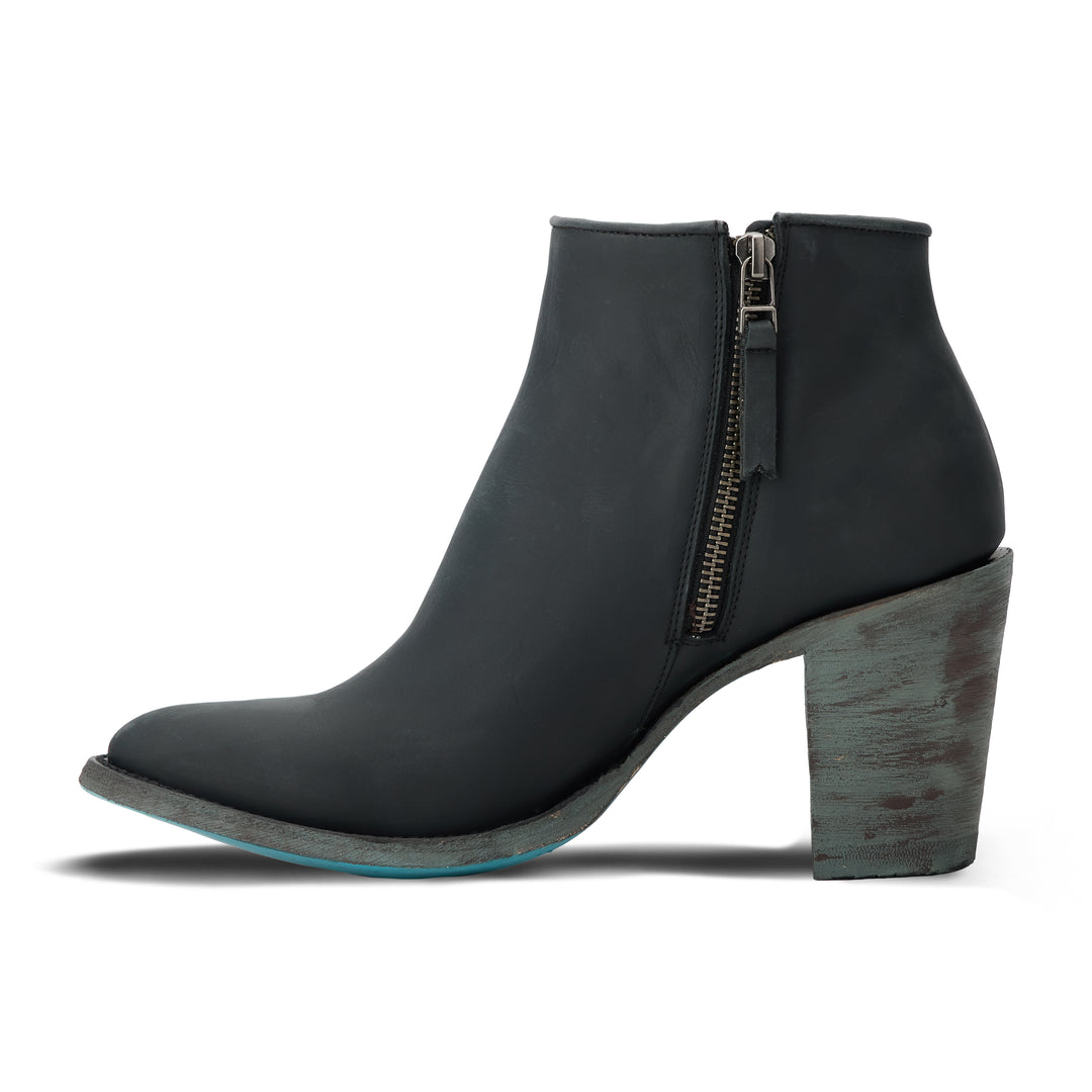 Charlie - Matte Black Ladies Bootie  Western Fashion by Lane