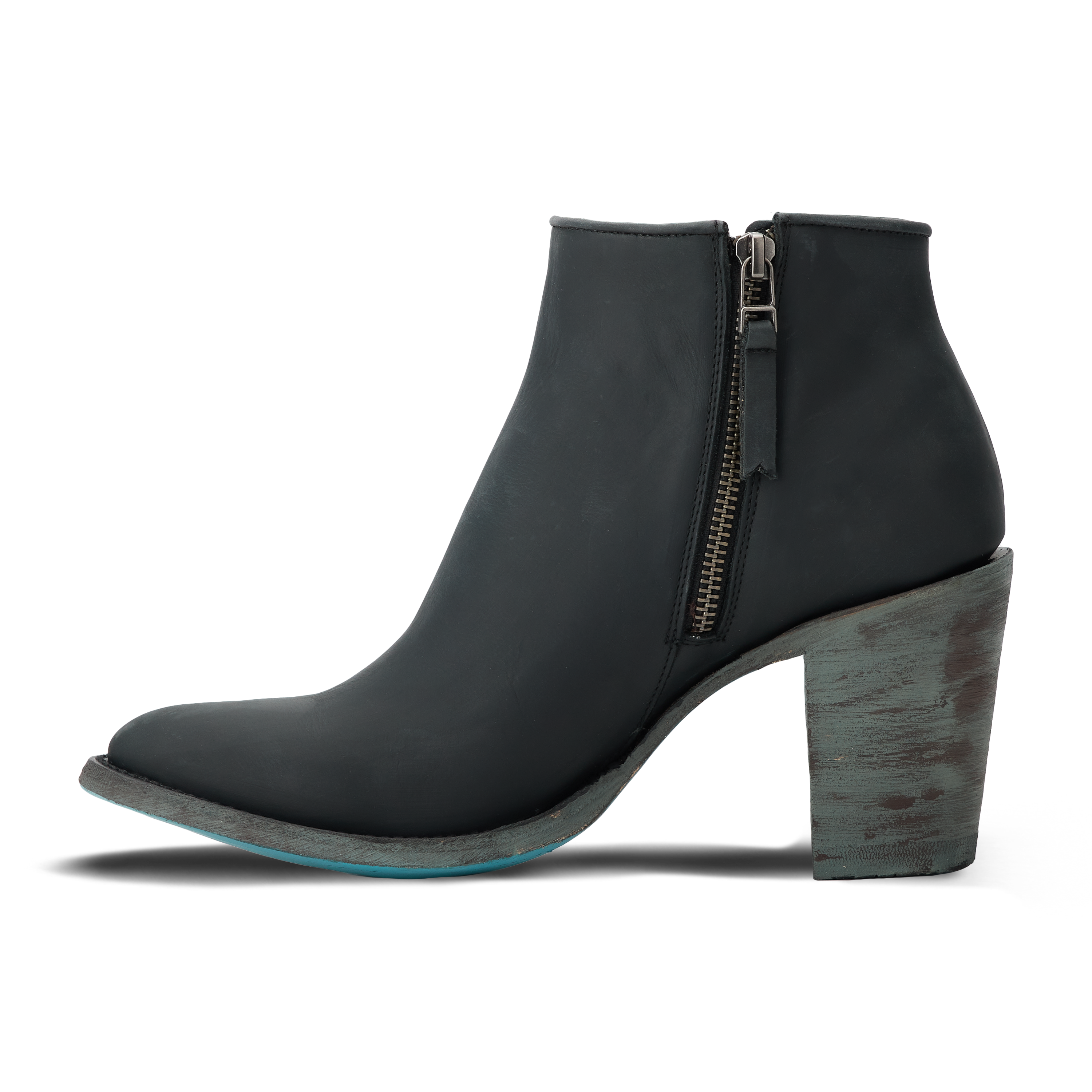 Charlie Bootie - Matte Black Ladies Bootie Western Fashion by Lane
