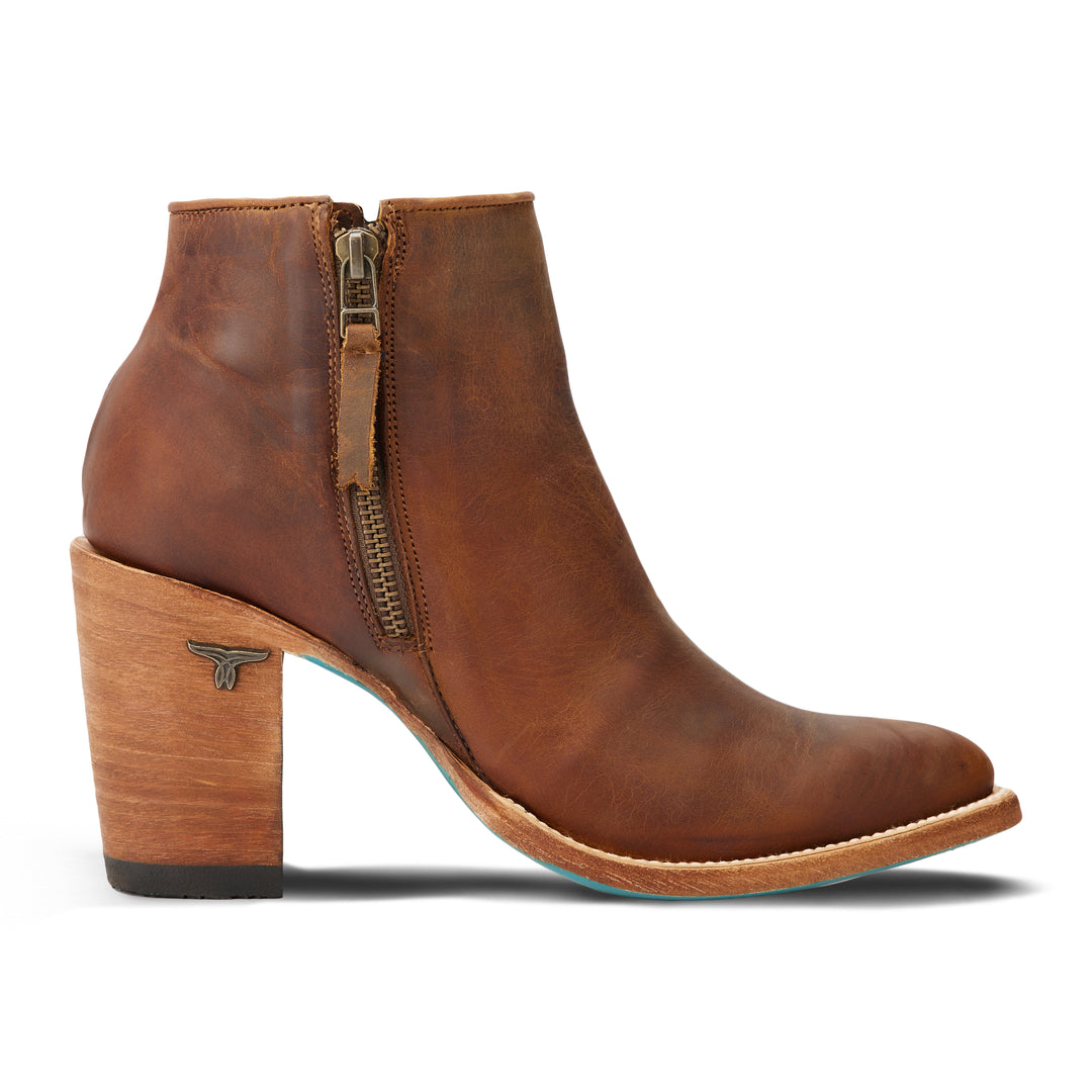 Charlie - Burnt Caramel Ladies Bootie  Western Fashion by Lane