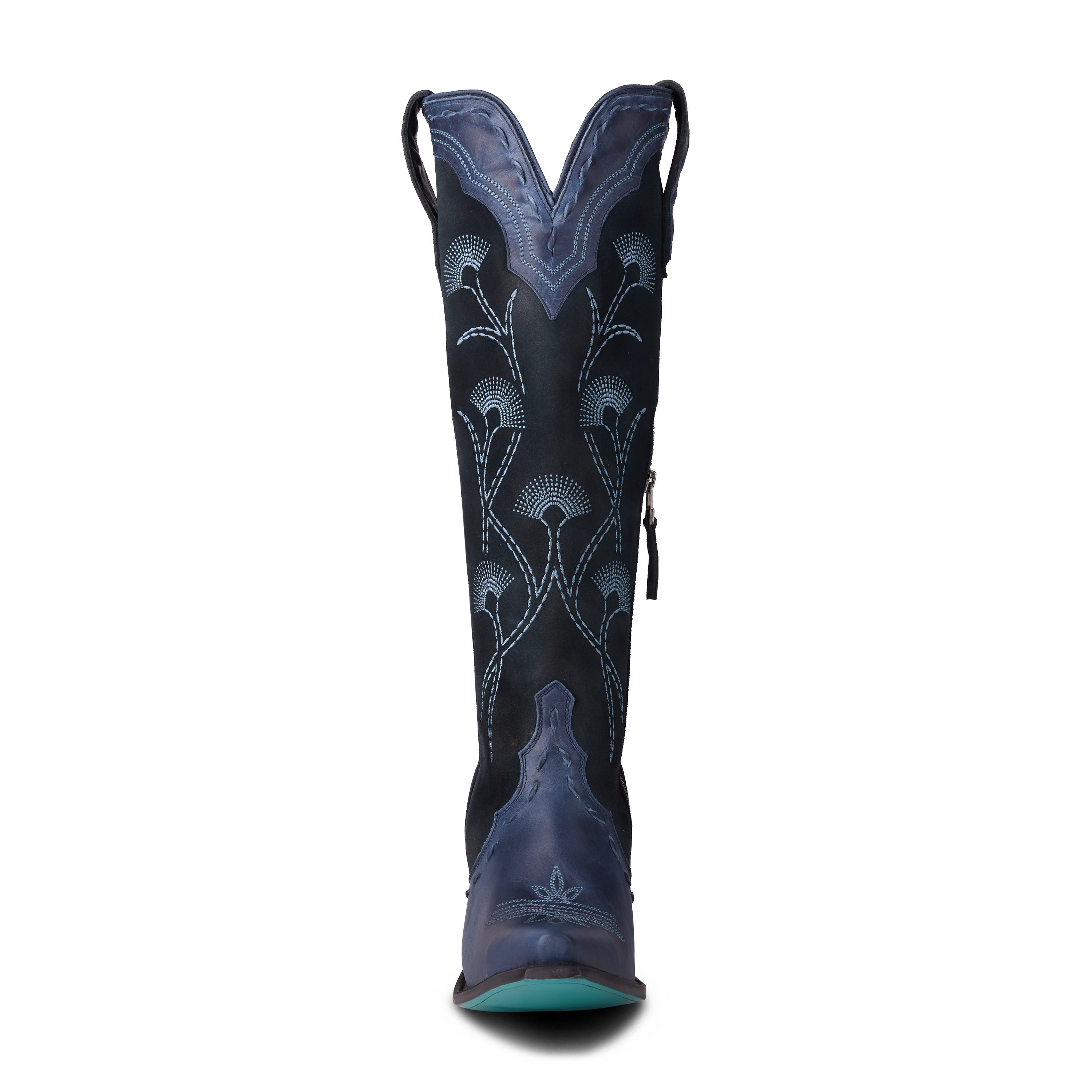 Tessa Knee High - Navy Suede Ladies Boot Western Fashion by Lane