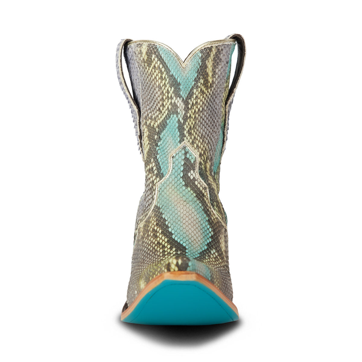 Vickson Exotic Bootie - Blue Watercolor Ladies Bootie Western Fashion by Lane