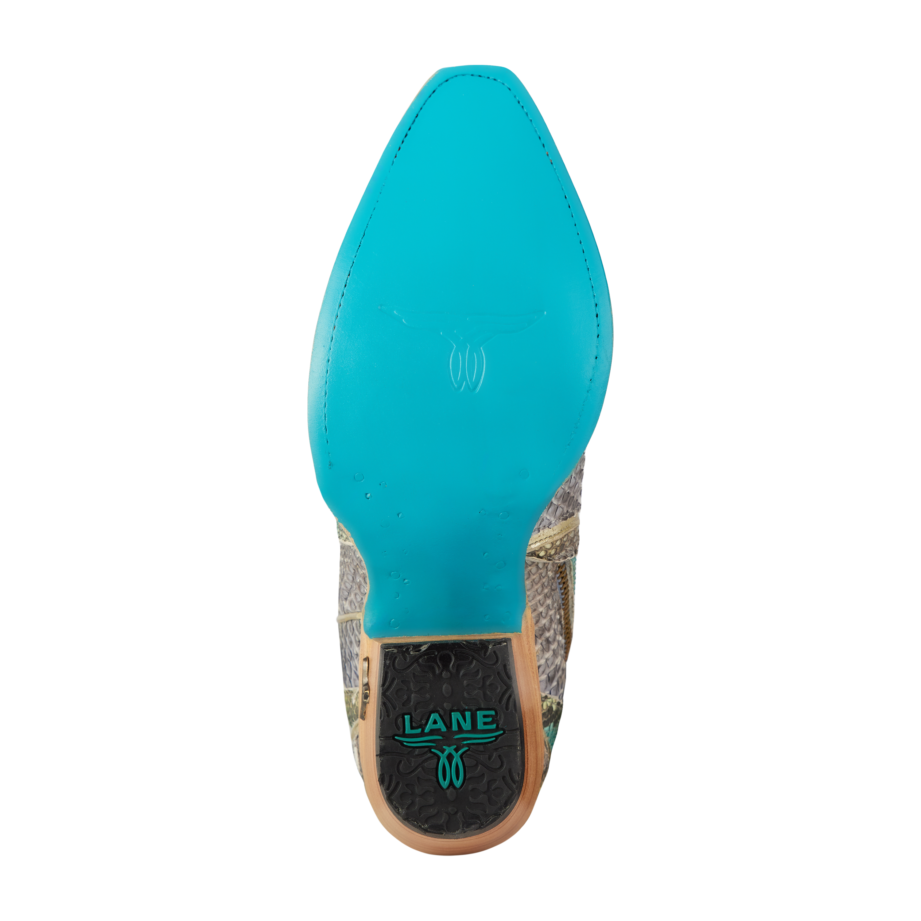 Vickson Exotic Bootie - Blue Watercolor Ladies Bootie Western Fashion by Lane