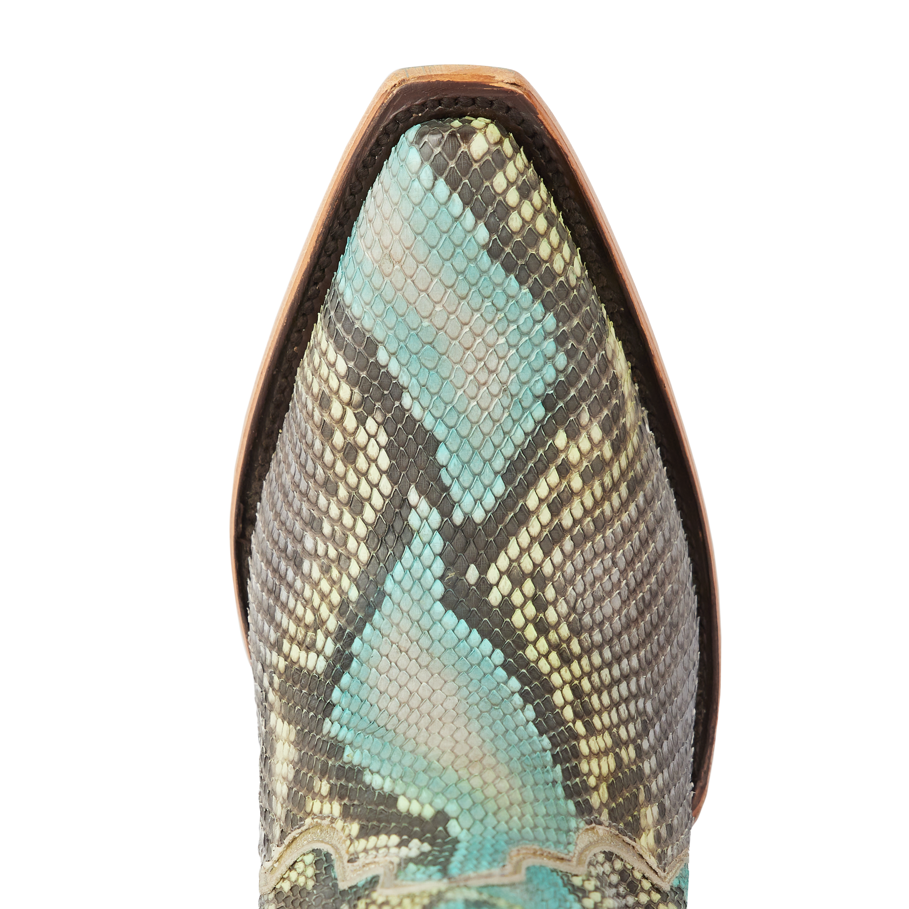 Vickson Exotic Bootie - Blue Watercolor Ladies Bootie Western Fashion by Lane