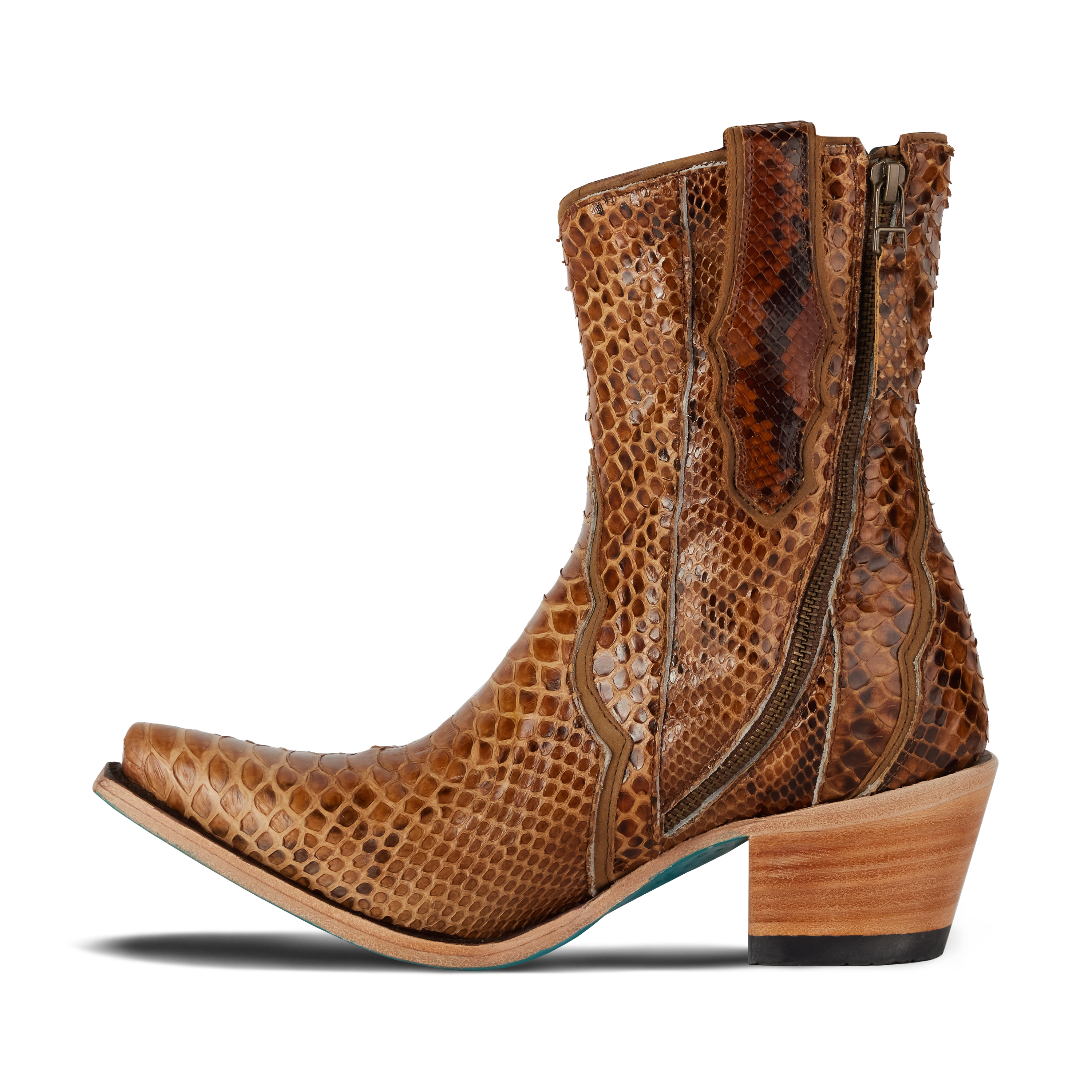 Vickson Exotic Bootie - Copperhead Ladies Bootie Western Fashion by Lane