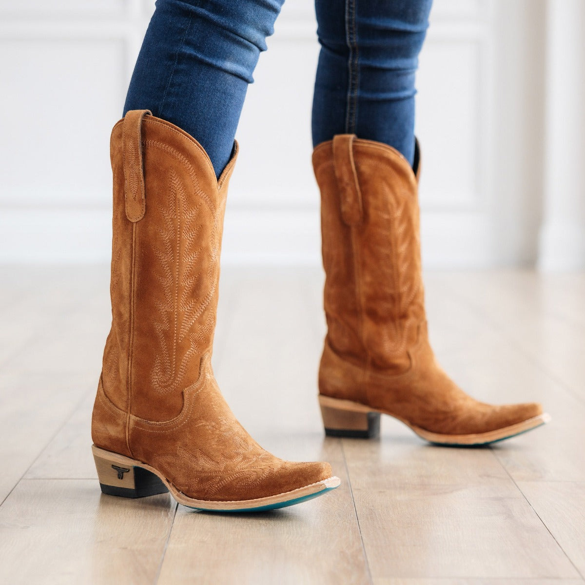 Lexington Boot - Toffee Suede Ladies Boot Toffee Suede Western Fashion by Lane