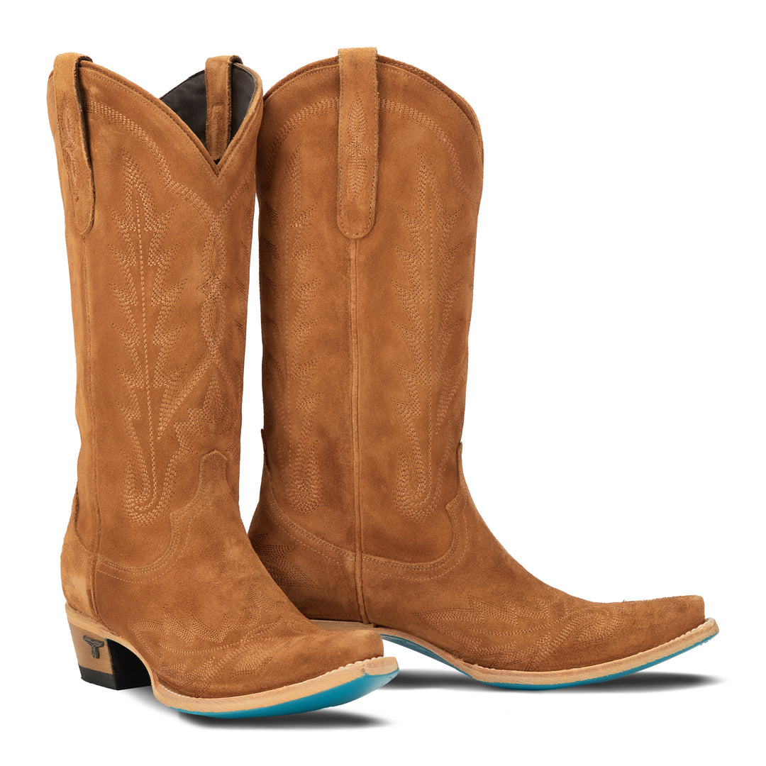 Lexington Boot - Toffee Suede Ladies Boot  Western Fashion by Lane