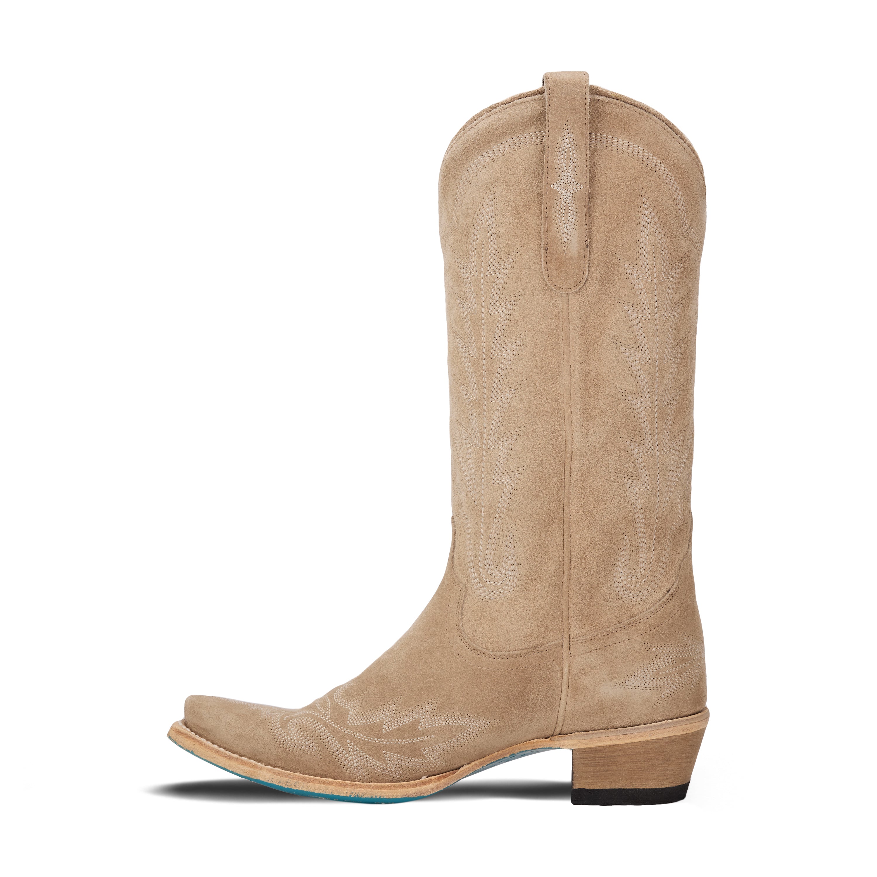 Lexington Boot - Latte Suede Ladies Boot  Western Fashion by Lane