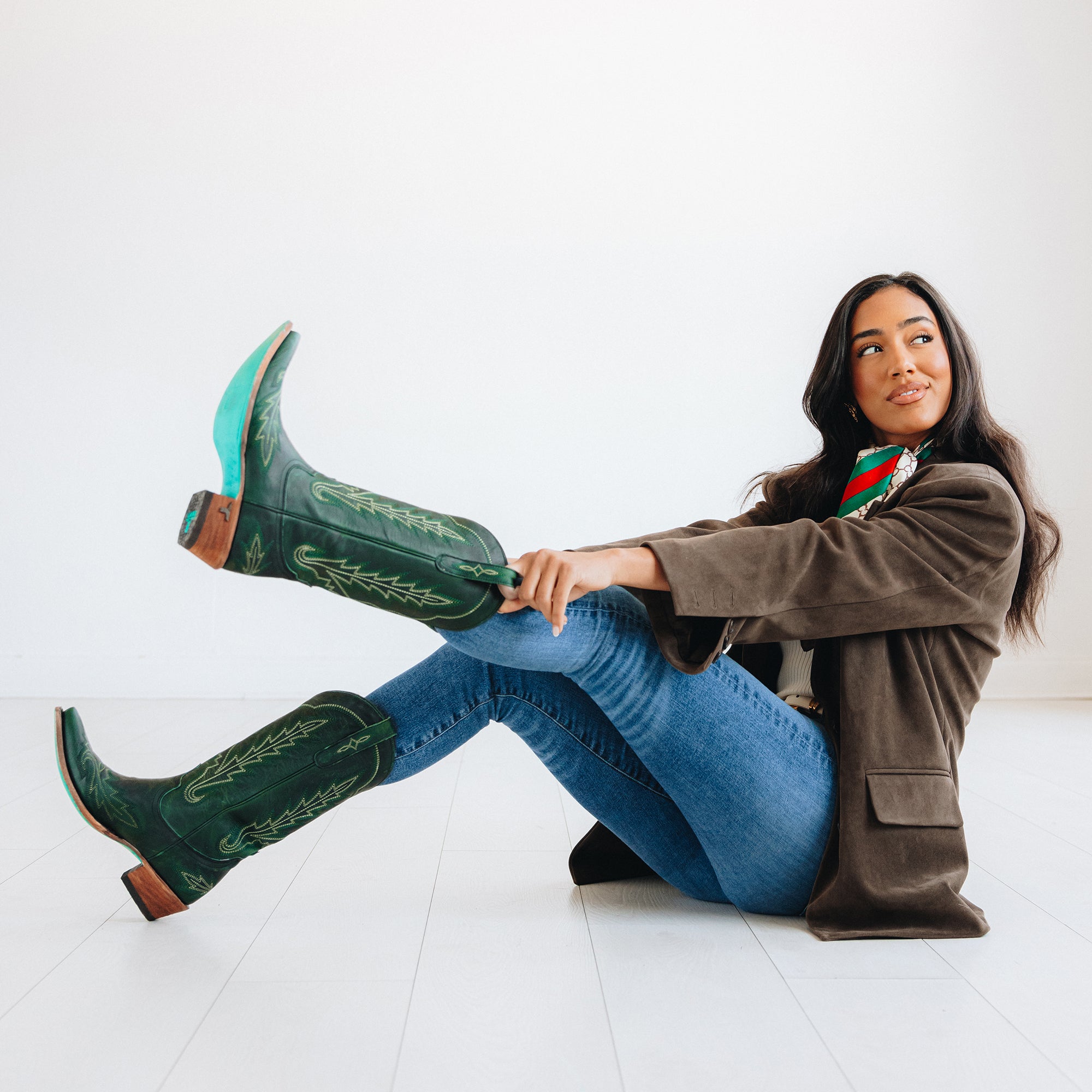 Lexington Boot - Emerald Green Ladies Boot Western Fashion by Lane