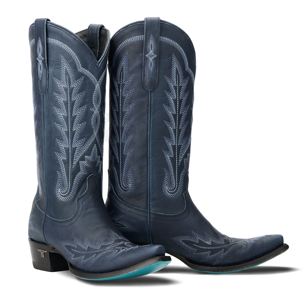 Lexington - Midnight Navy Ladies Boot Midnight Navy Western Fashion by Lane