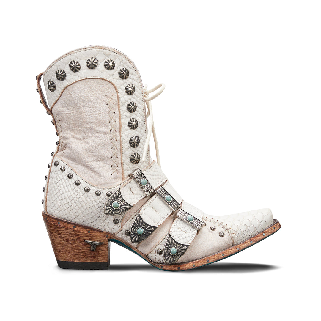 Showdown Bootie - Ceramic Crackle Ladies Bootie Western Fashion by Lane