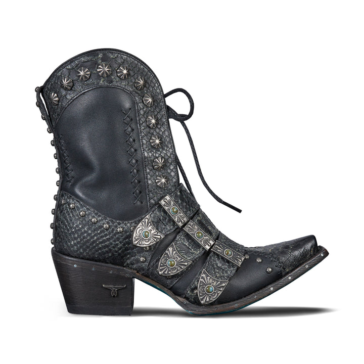 Showdown Bootie - Jet Black Ladies Bootie Western Fashion by Lane