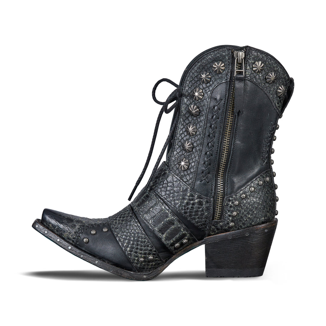 Showdown Bootie - Jet Black Ladies Bootie Western Fashion by Lane