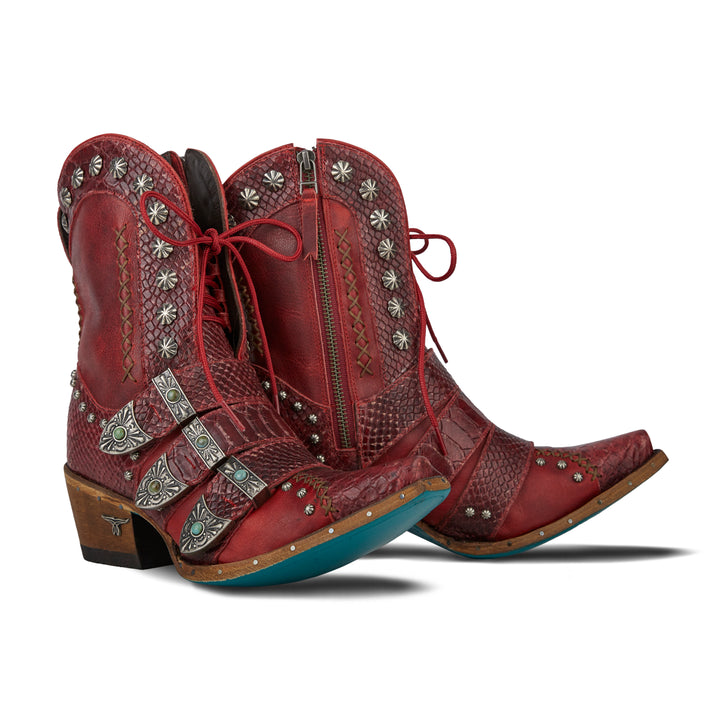 Showdown Bootie x Marijka - Smoldering Ruby Ladies Bootie Smoldering Ruby Western Fashion by Lane