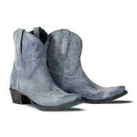 Lexington Bootie - Washed Denim Ladies Bootie Washed Denim Western Fashion by Lane