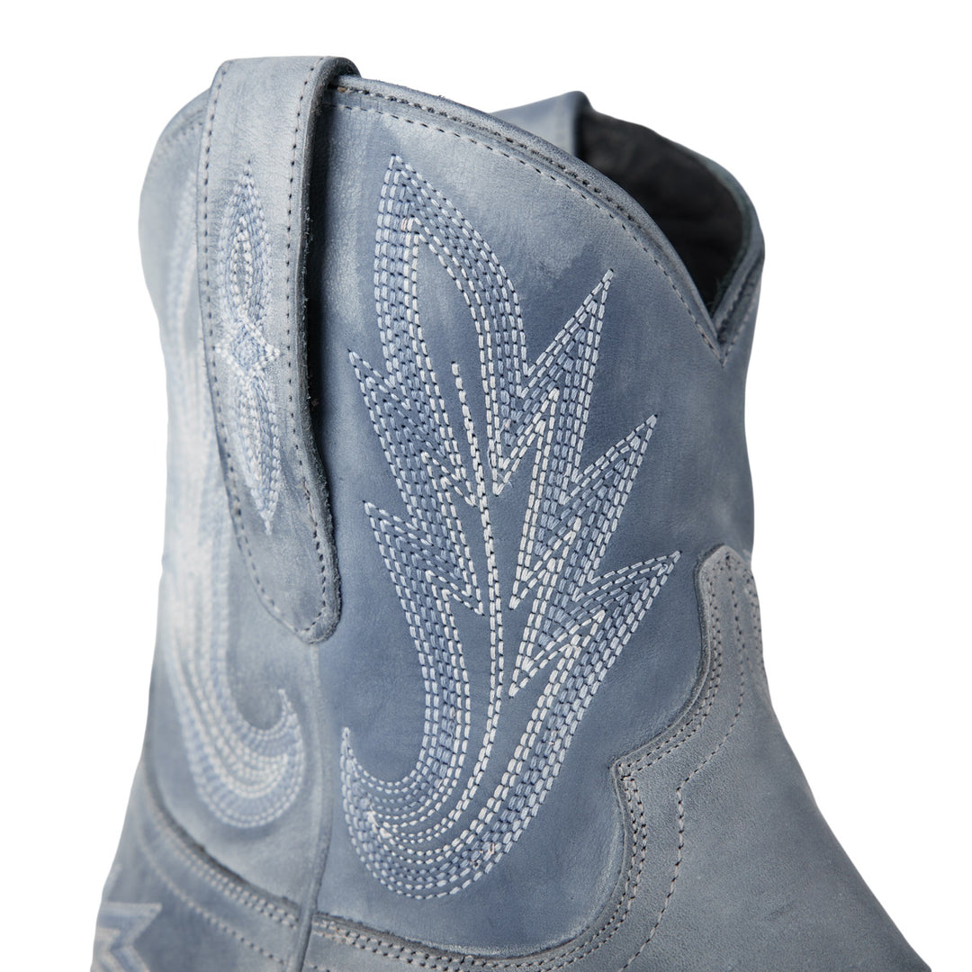 Lexington Bootie - Washed Denim Ladies Bootie  Western Fashion by Lane