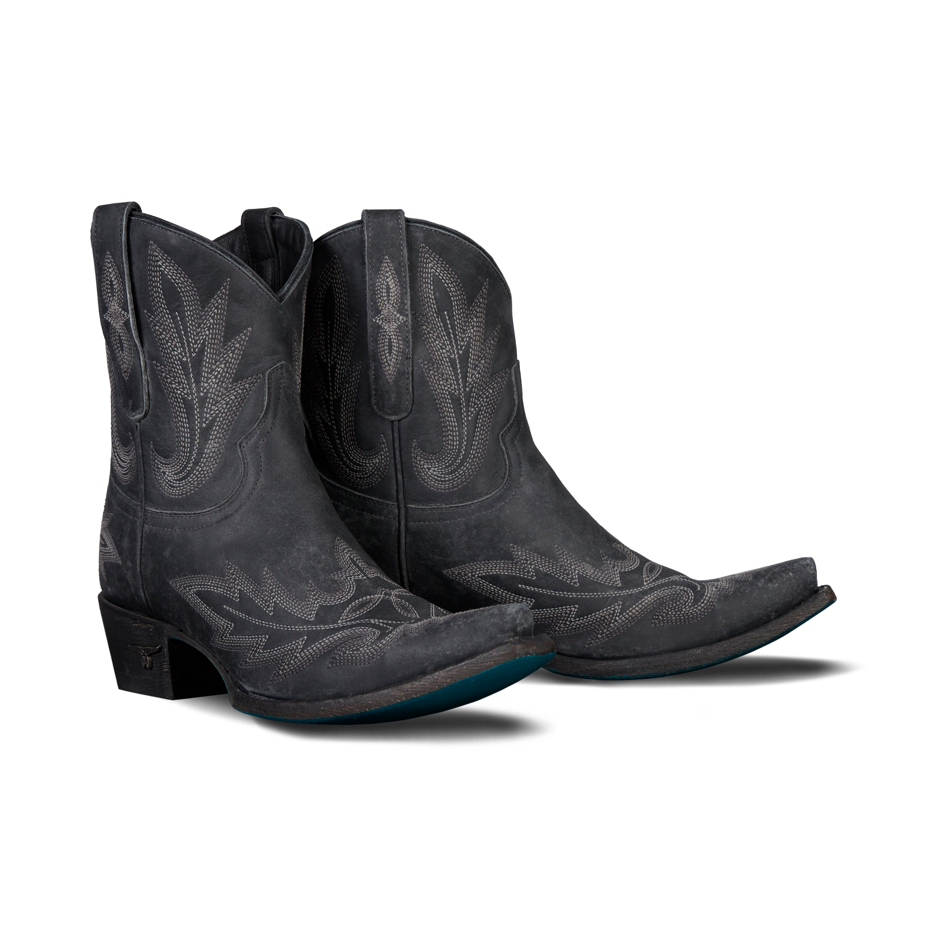 Lexington Bootie - Distressed Jet Black**FINAL SALE** Ladies Bootie Distressed Jet Black Western Fashion by Lane