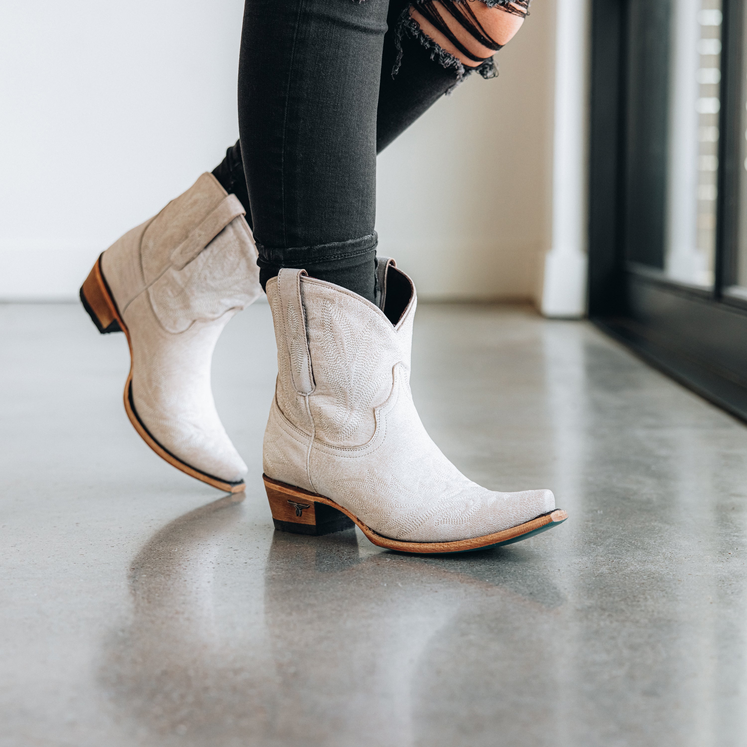 Lexington Bootie - Ceramic Crackle Ladies Bootie Western Fashion by Lane