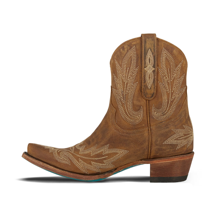 Lexington Bootie - Burnt Caramel Ladies Bootie  Western Fashion by Lane