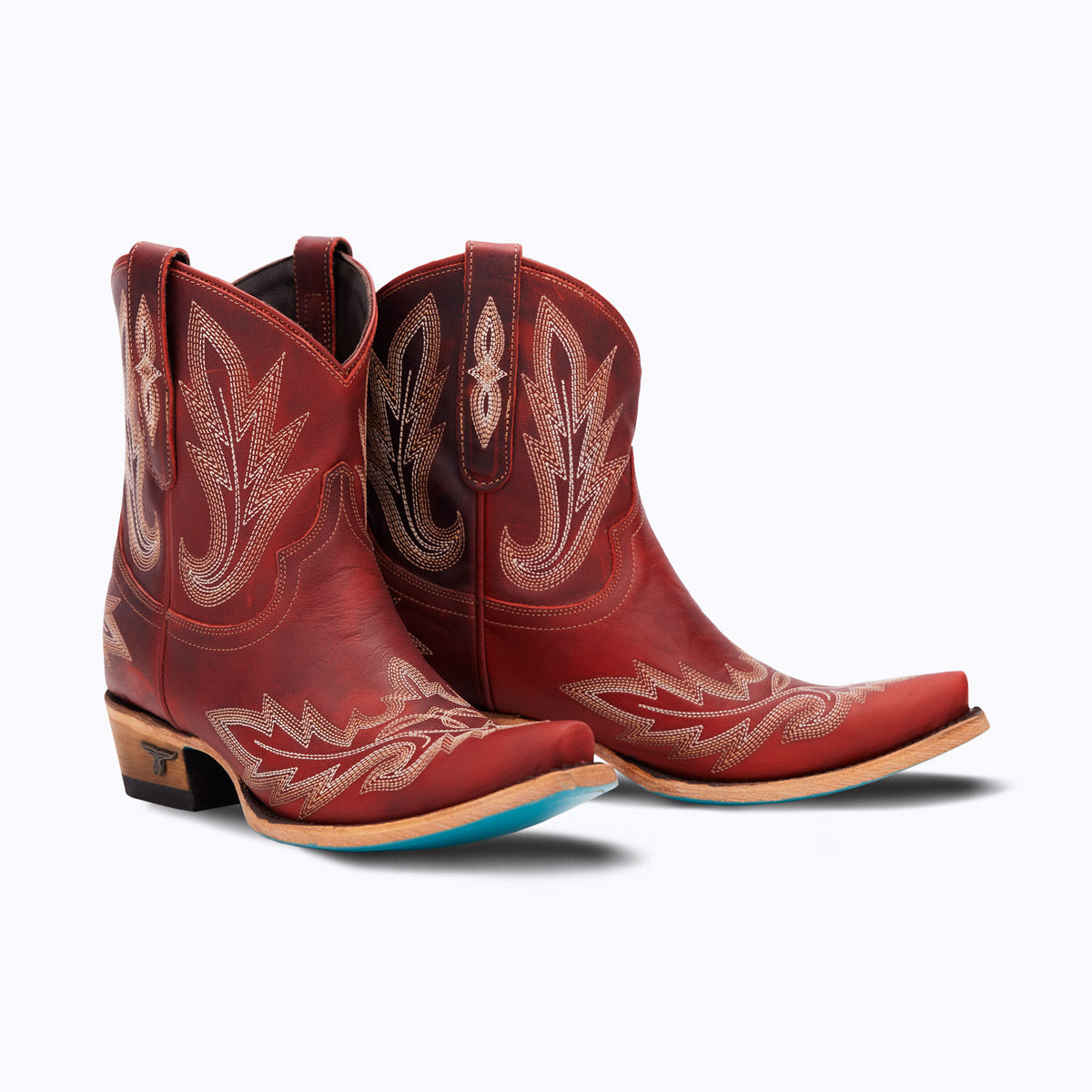 Short red shop cowgirl boots