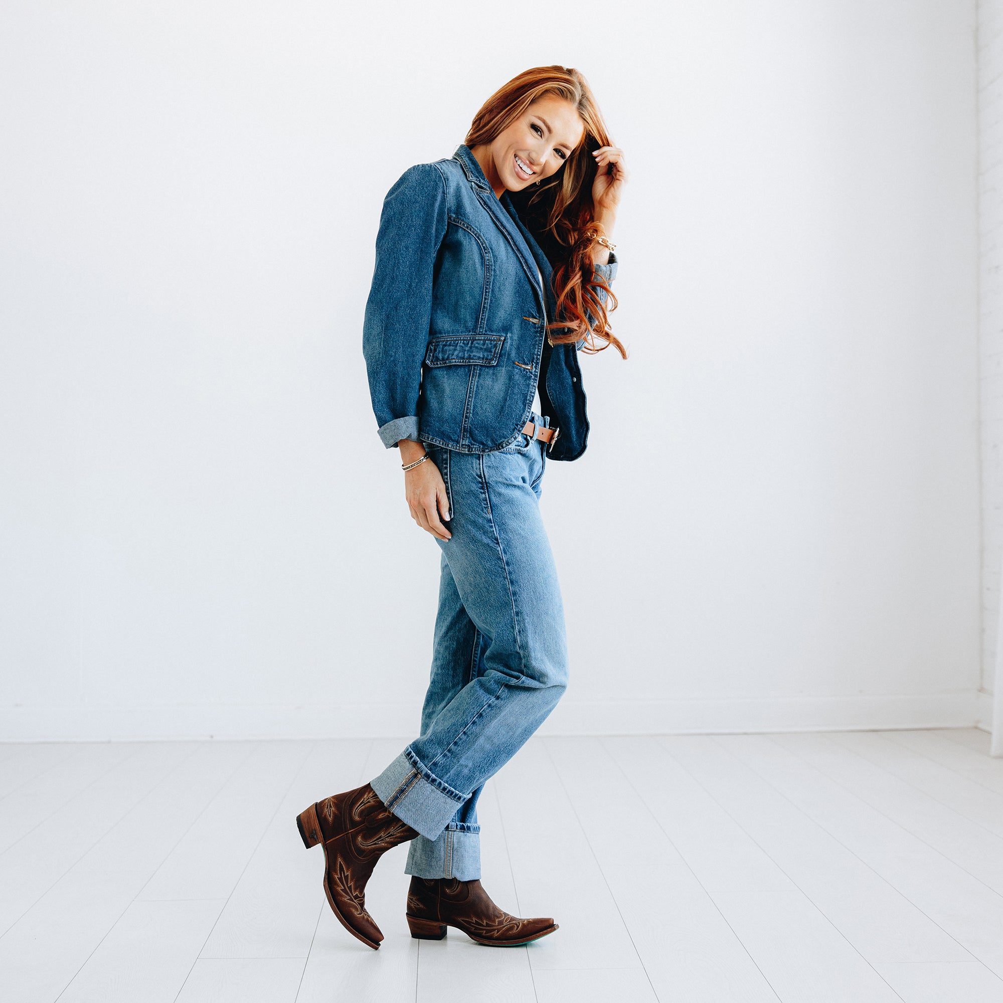 Lexington Bootie - Cognac Ladies Bootie Western Fashion by Lane