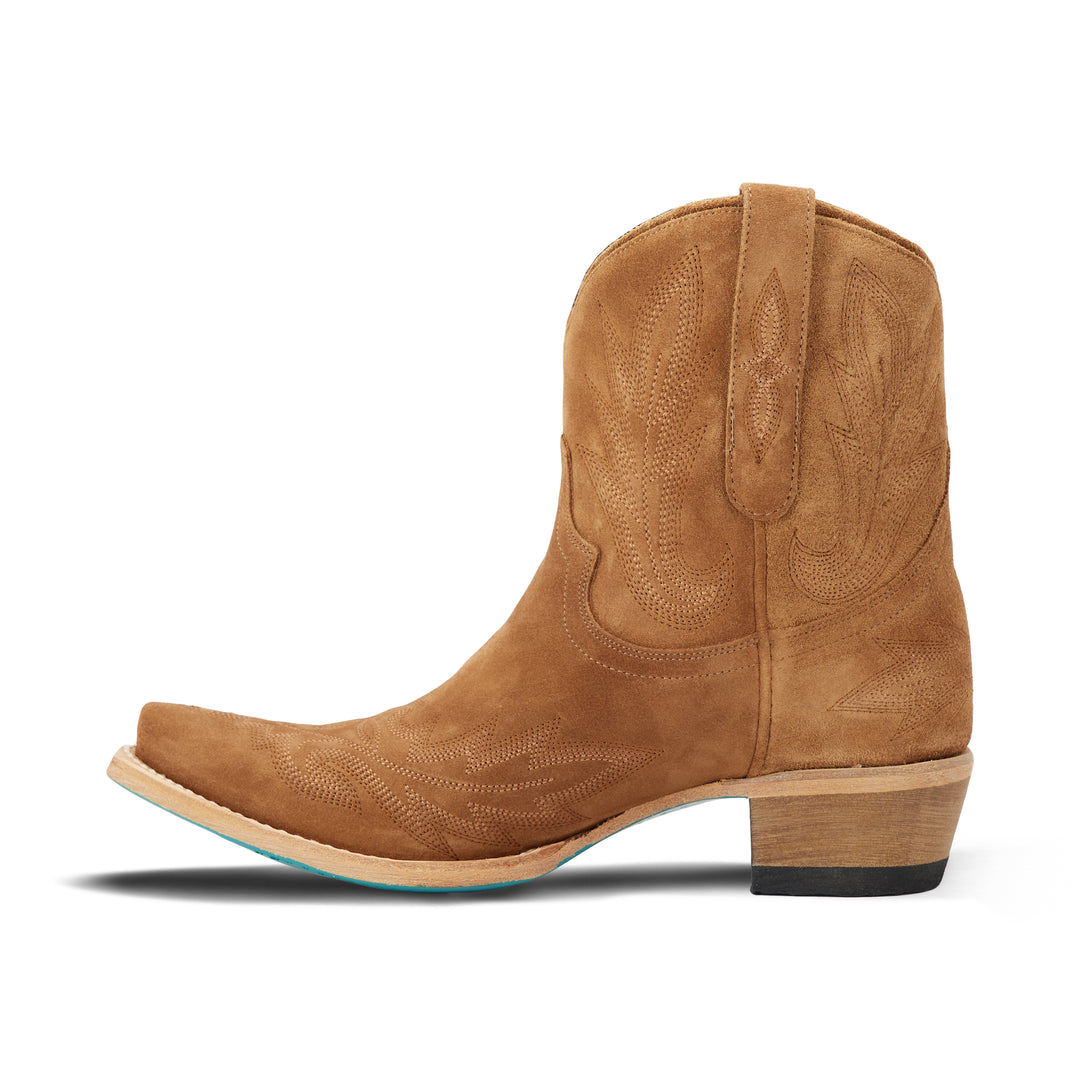 Lexington Bootie - Toffee Suede Ladies Bootie  Western Fashion by Lane