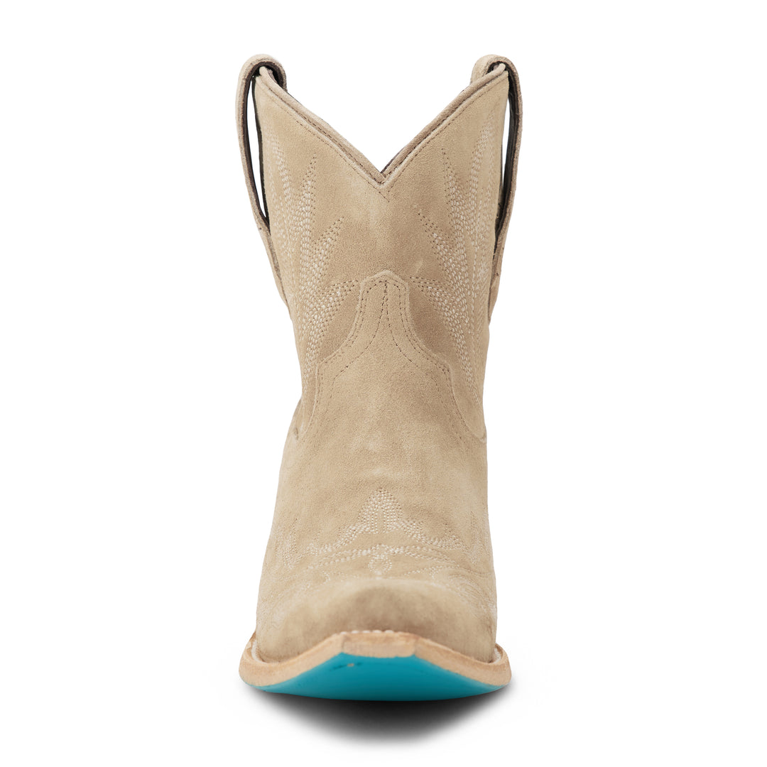 Lexington Bootie - Latte Suede Ladies Bootie  Western Fashion by Lane