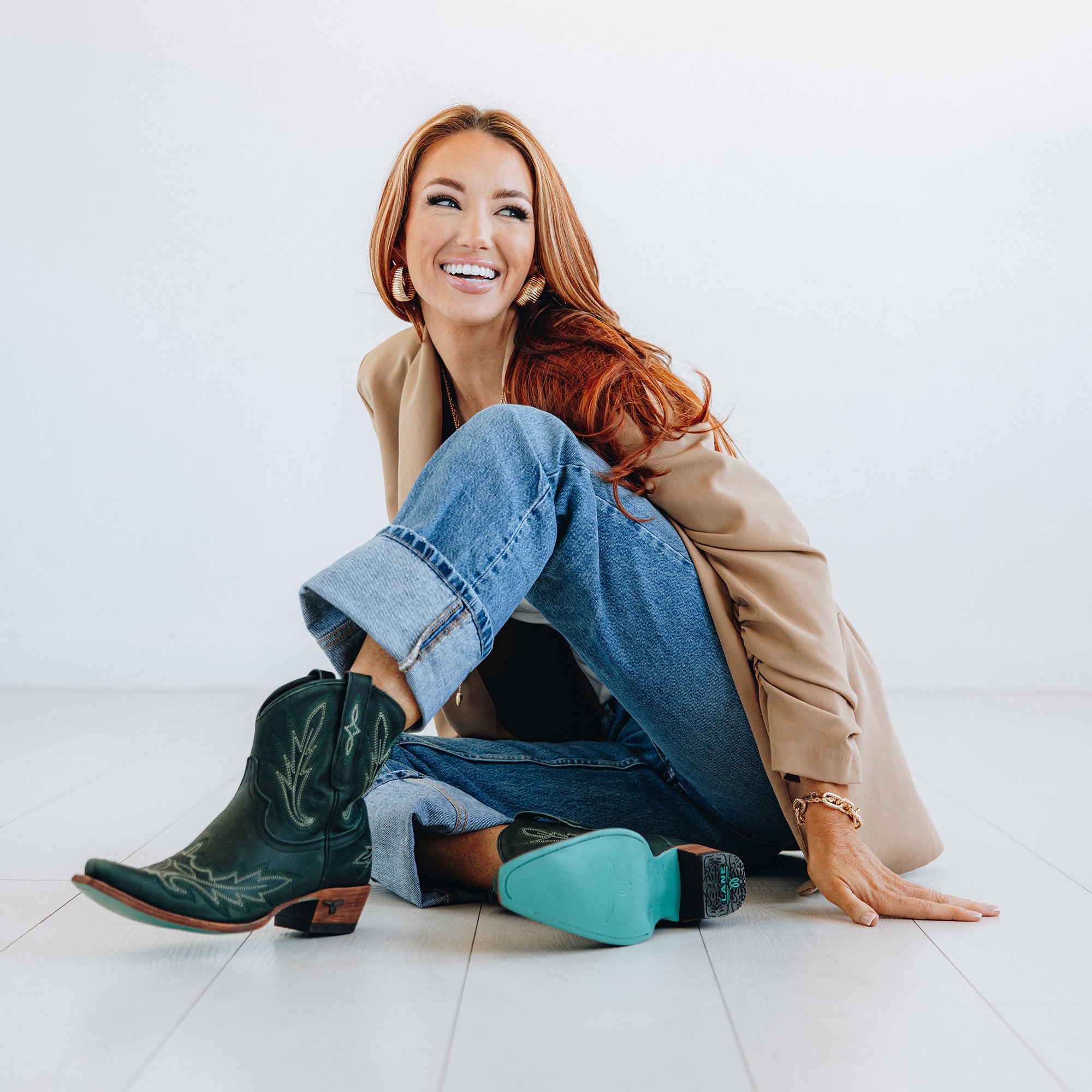 Lexington Bootie - Emerald Green Ladies Bootie Western Fashion by Lane