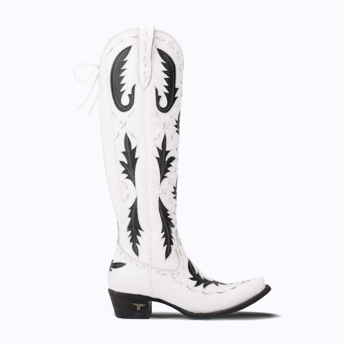 Black and white top cowboy boots womens