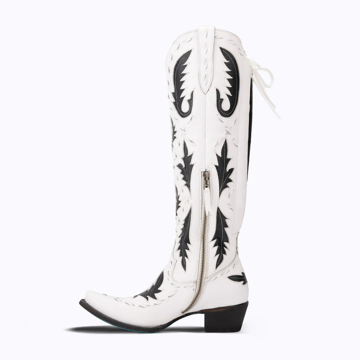 Reverie - Newsprint Ladies Boot  Western Fashion by Lane