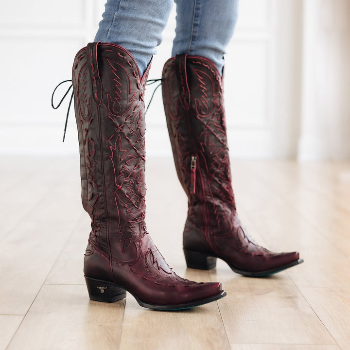 Reverie Ladies Boot Black Cherry Western Fashion by Lane