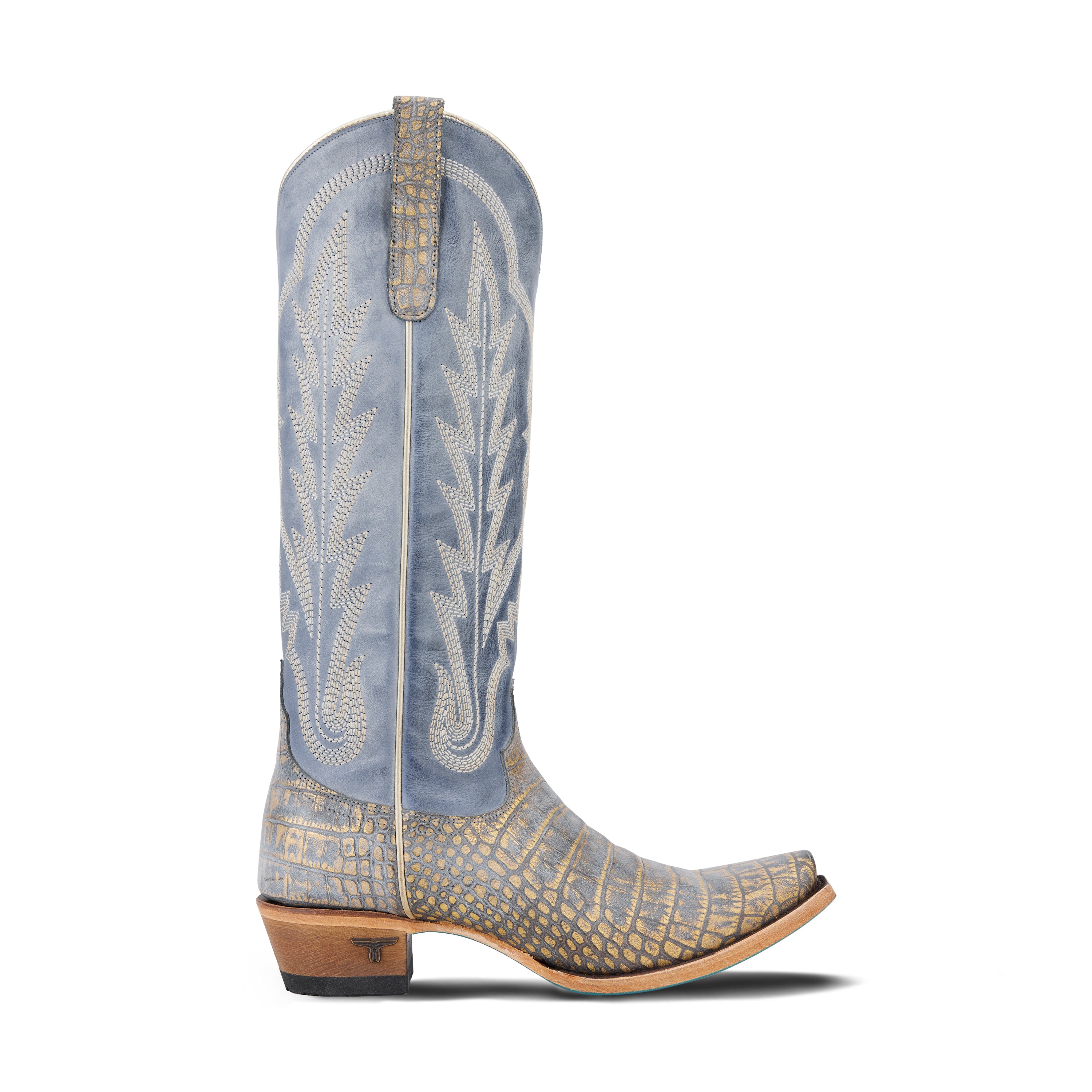 Skylight Boot - Gilded Denim Ladies Boot Western Fashion by Lane