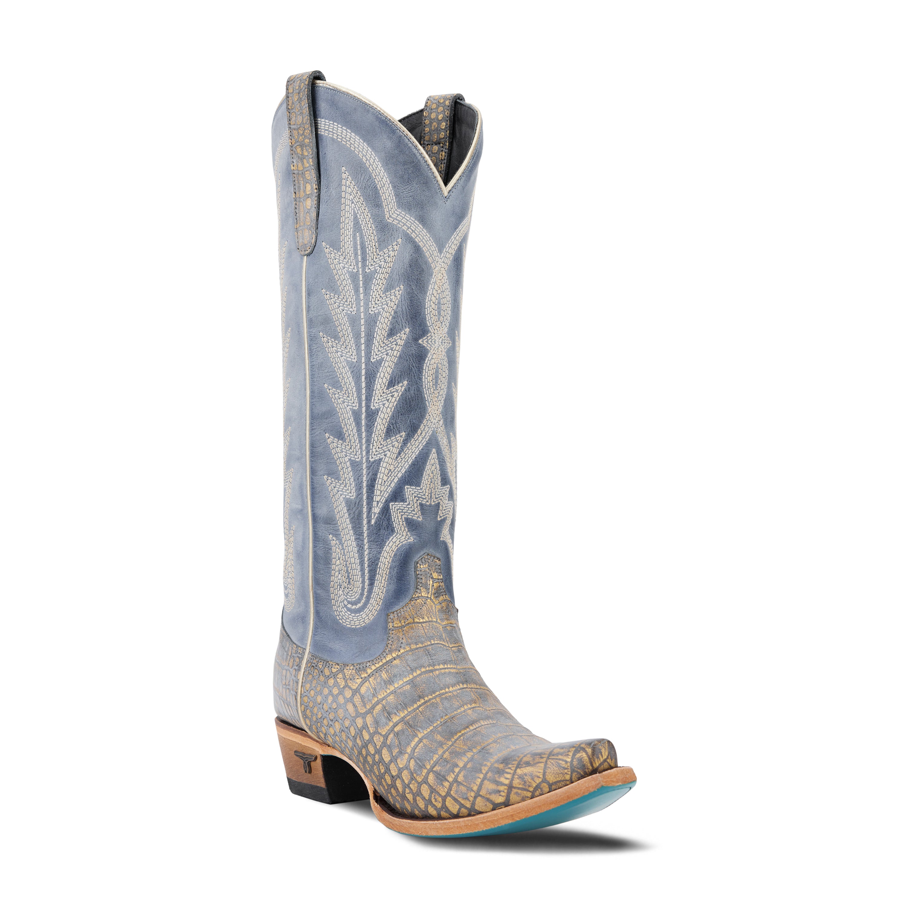 Skylight Boot - Gilded Denim Ladies Boot Western Fashion by Lane