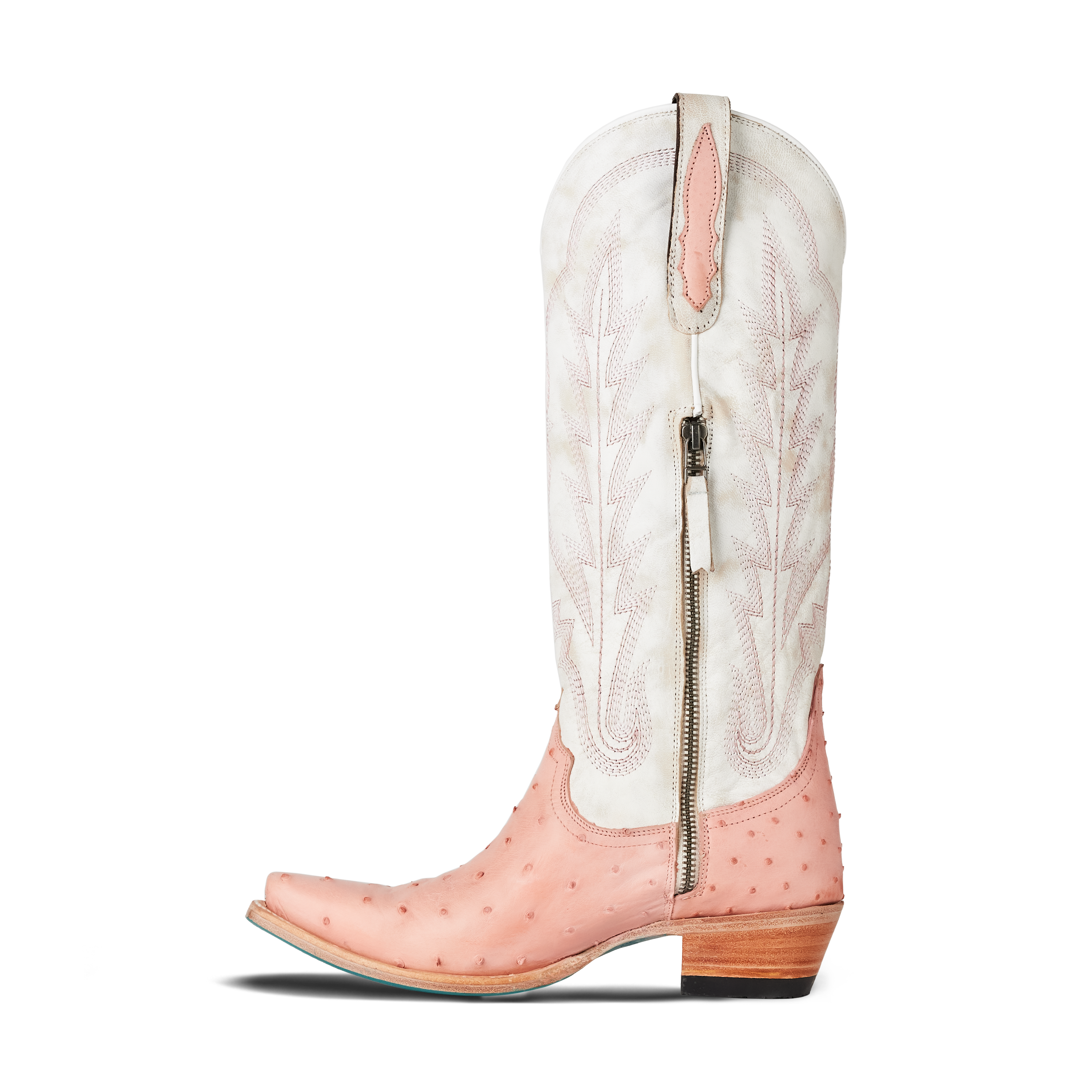 Skylight Boot - Blush Ostrich Ladies Boot Western Fashion by Lane