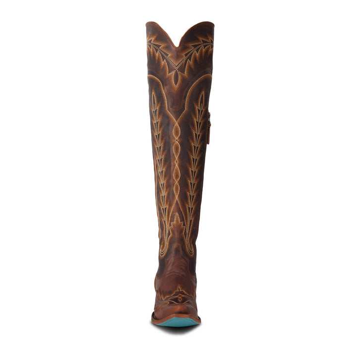 Lexington OTK Corset - Cognac Ladies Boot  Western Fashion by Lane