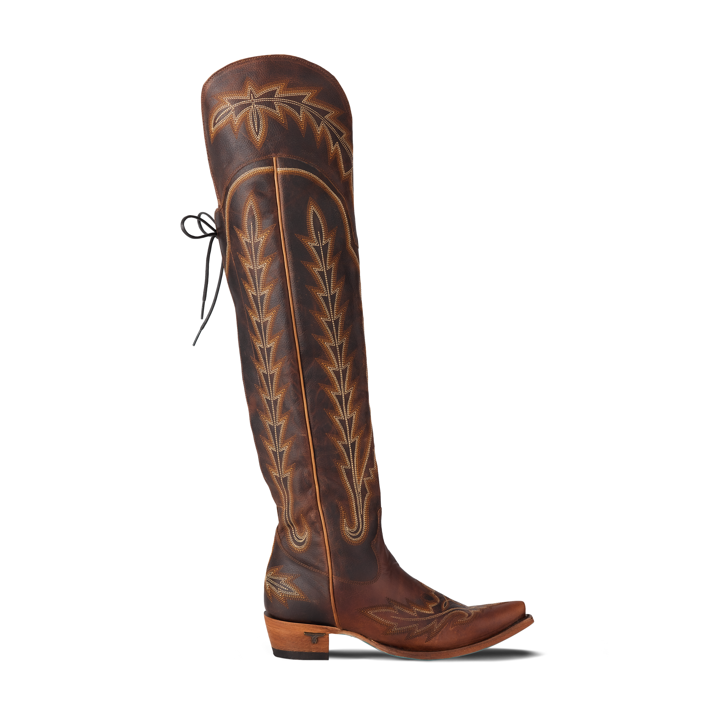 Lexington OTK Corset - Cognac Ladies Boot Western Fashion by Lane