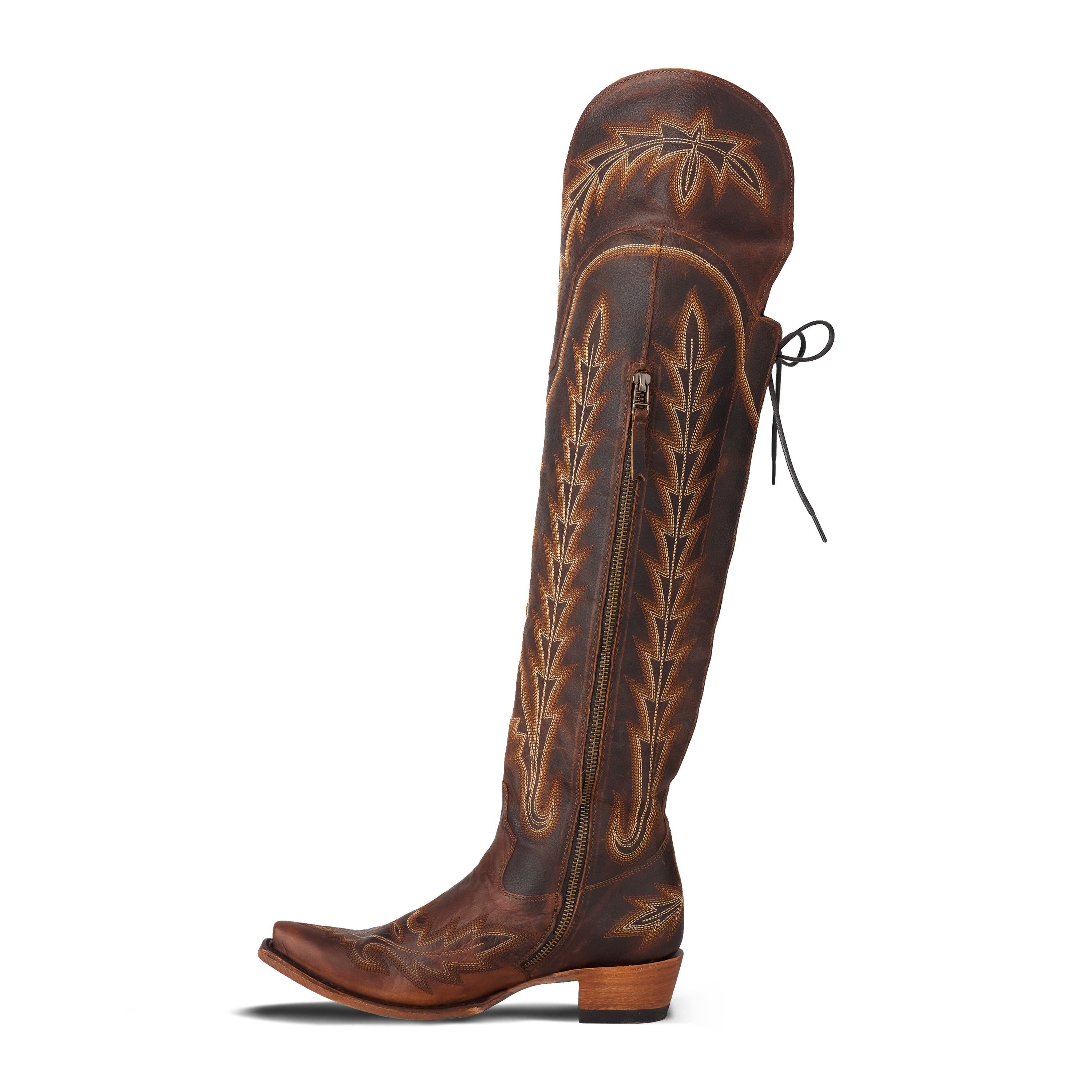 Lexington OTK Corset - Cognac Ladies Boot Western Fashion by Lane