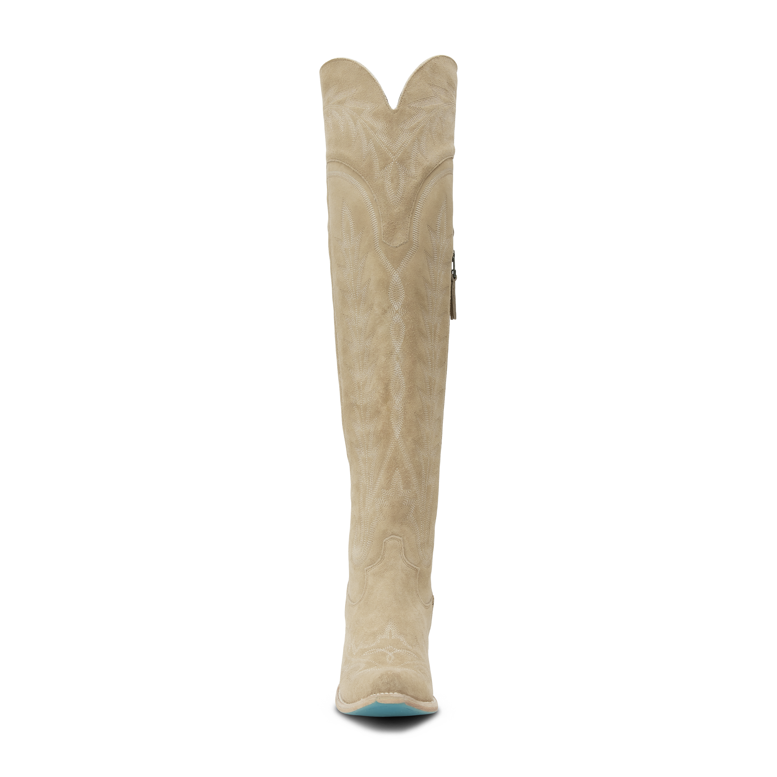 Lexington OTK Corset - Latte Suede Ladies Boot Western Fashion by Lane