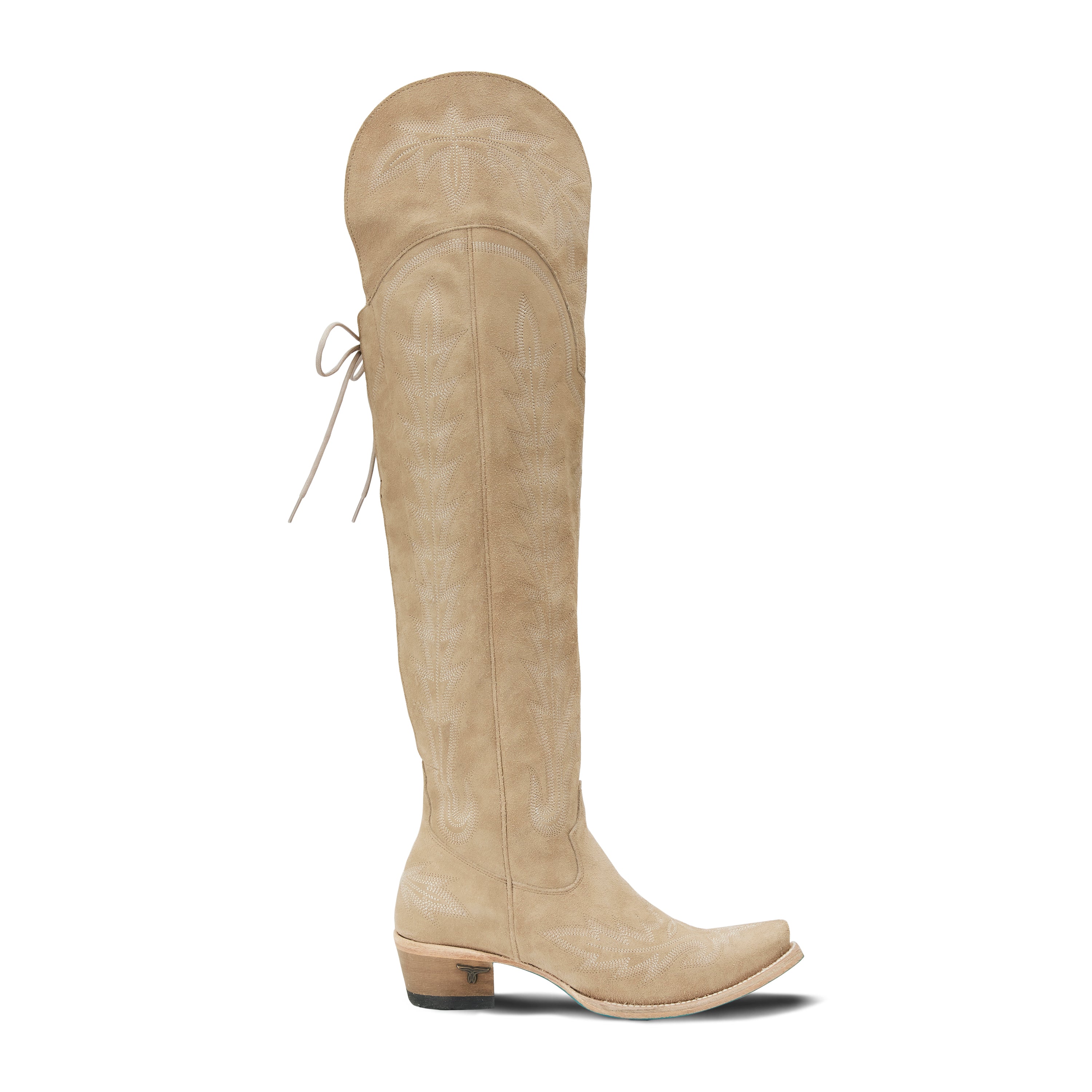 Lexington OTK Corset - Latte Suede Ladies Boot  Western Fashion by Lane