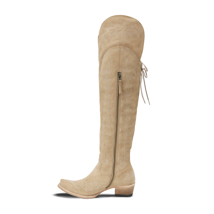 Lexington OTK Corset - Latte Suede Ladies Boot  Western Fashion by Lane