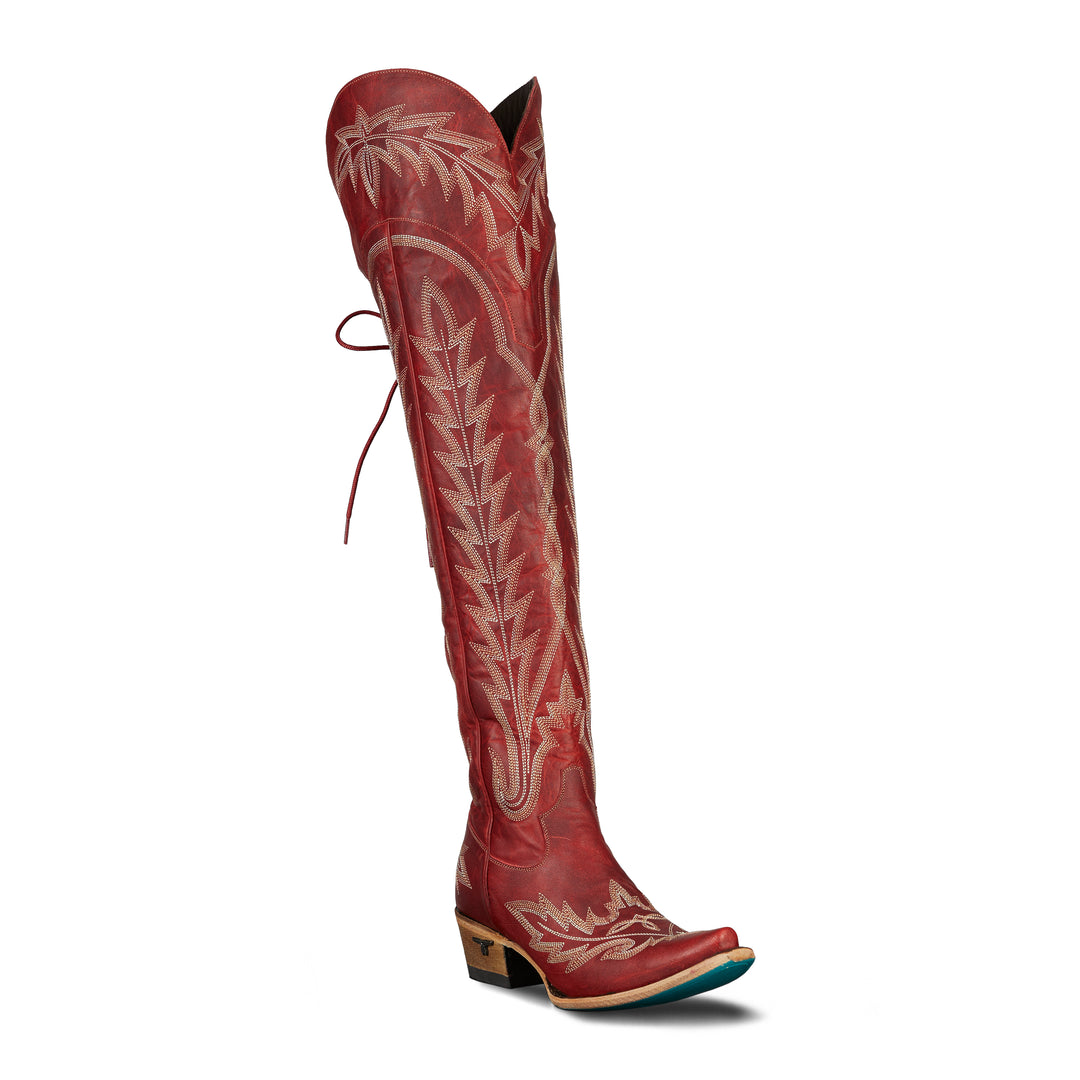 Lexington OTK Corset - Smoldering Ruby Ladies Boot  Western Fashion by Lane