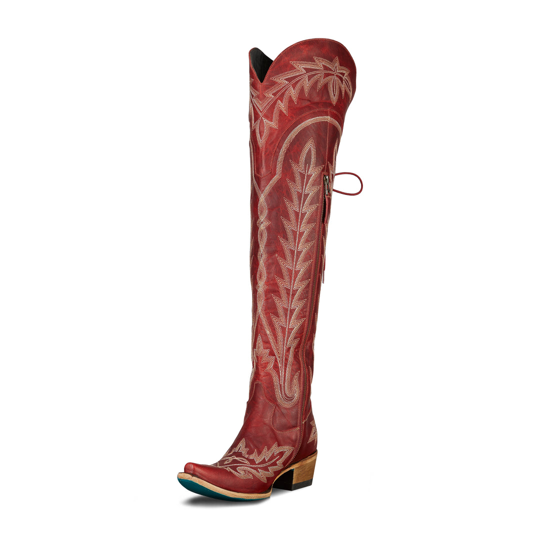 Lexington OTK Corset - Smoldering Ruby Ladies Boot  Western Fashion by Lane