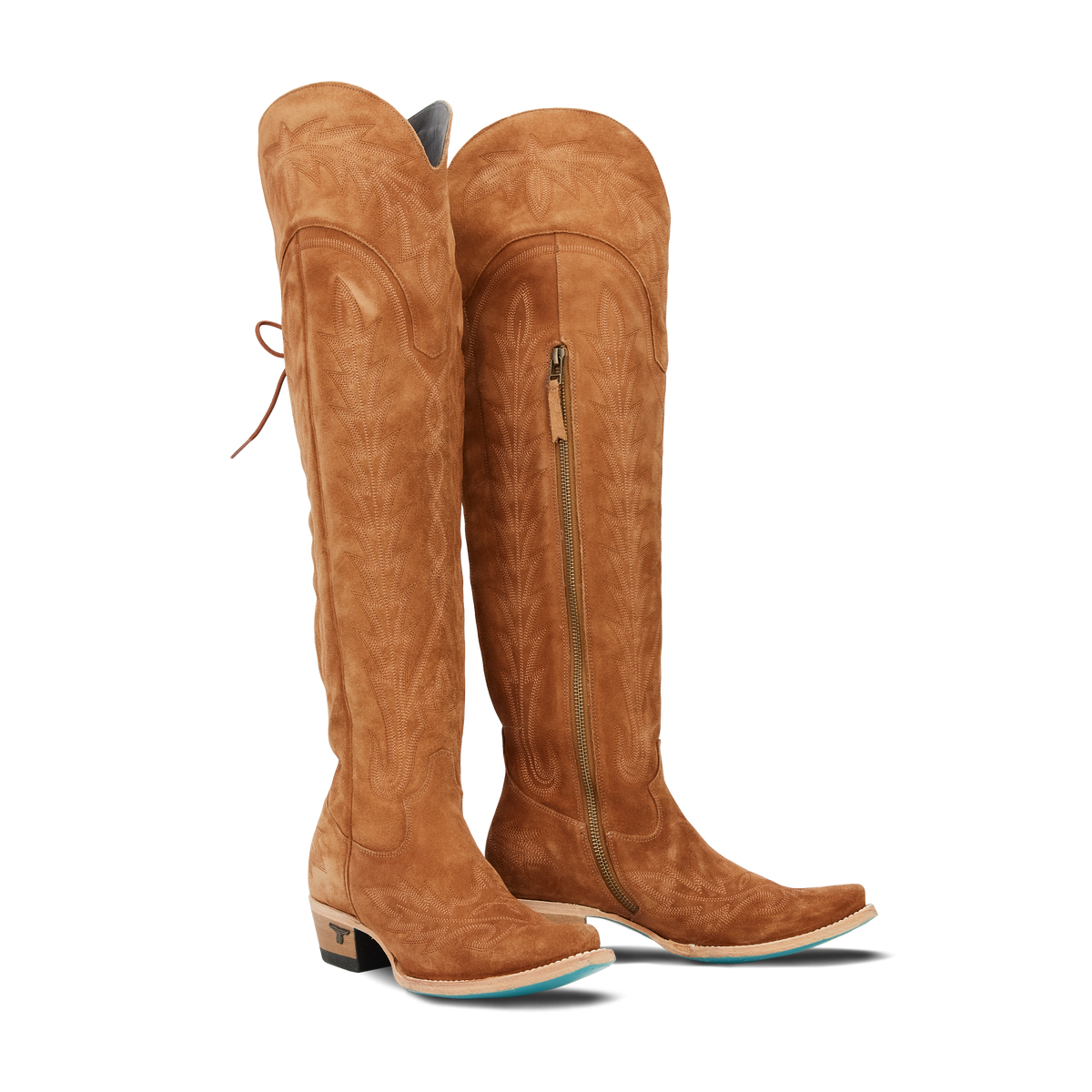 Lexington Over the Knee Boot | Snip Toe Women's Brown Cowboy Boots