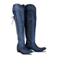 Lexington OTK Corset - Midnight Navy Ladies Boot Western Fashion by Lane