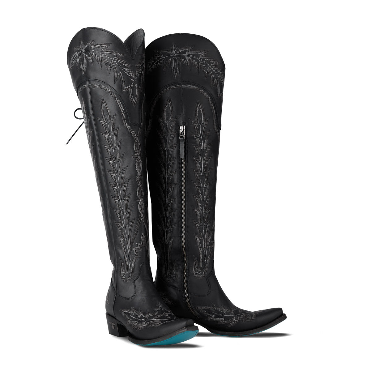 Lexington OTK Corset - Jet Black Ladies Boot  Western Fashion by Lane