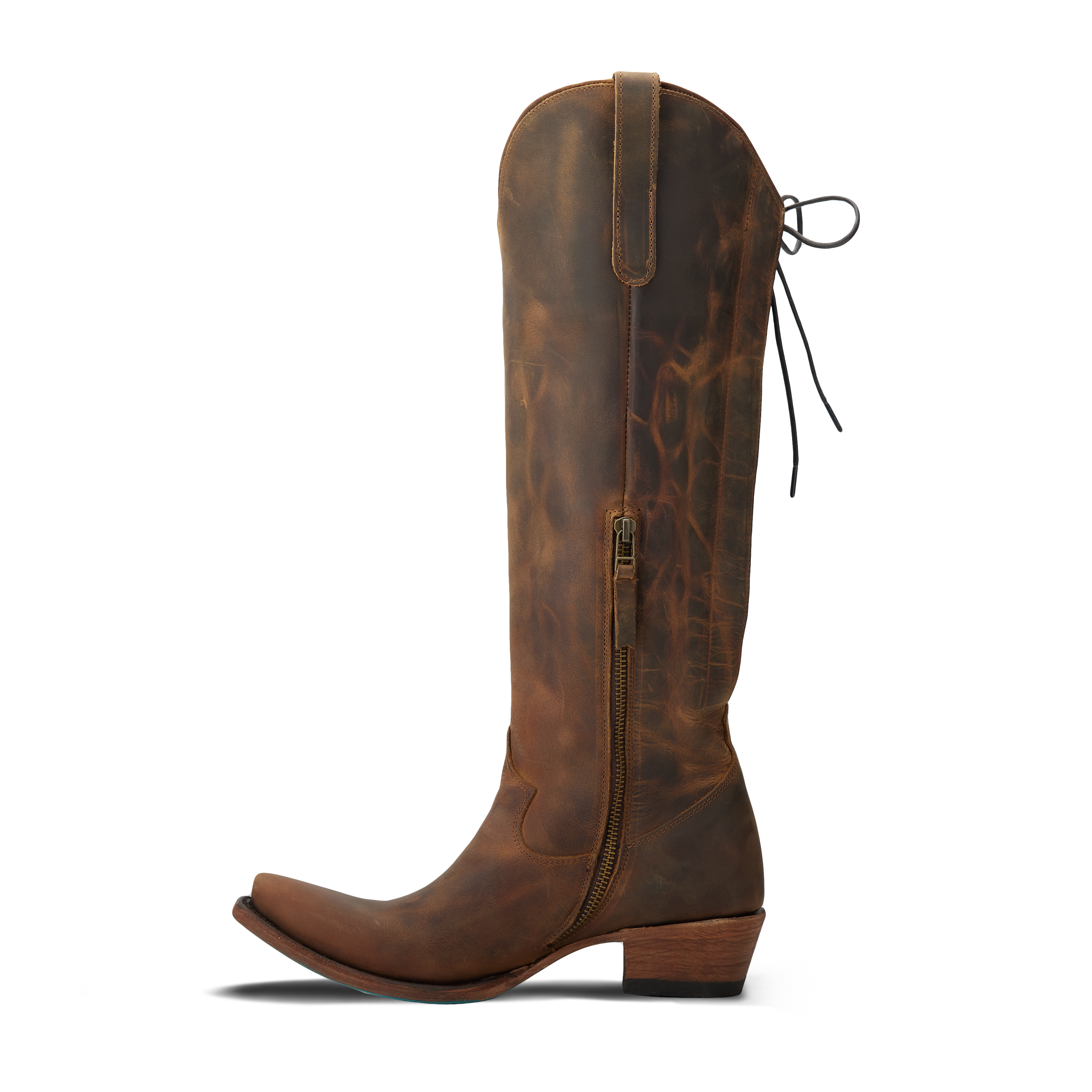 Olivia Jane Knee High Corset - Burnt Caramel Ladies Boot Western Fashion by Lane