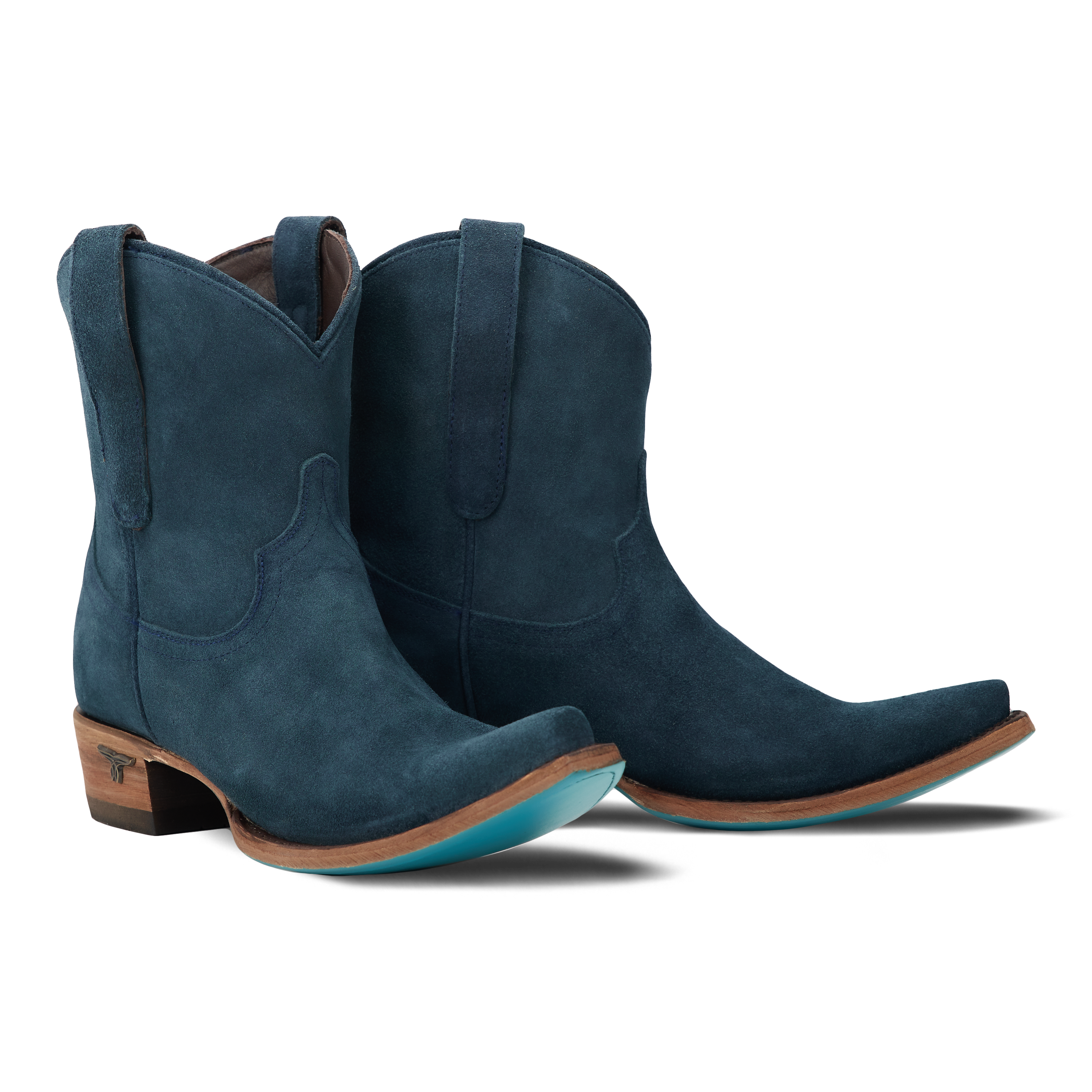 Emma Jane Bootie - Navy Suede